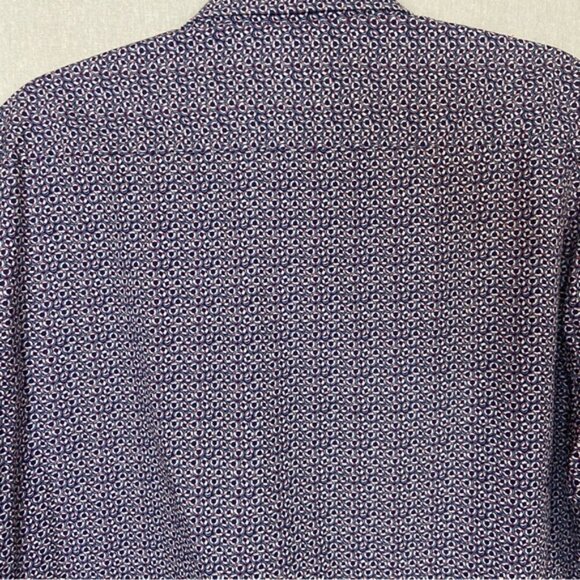 Paul & Shark Yatchting Lifebuoy Pattern Short sleeve button up shirt Sz XL - Picture 3 of 11